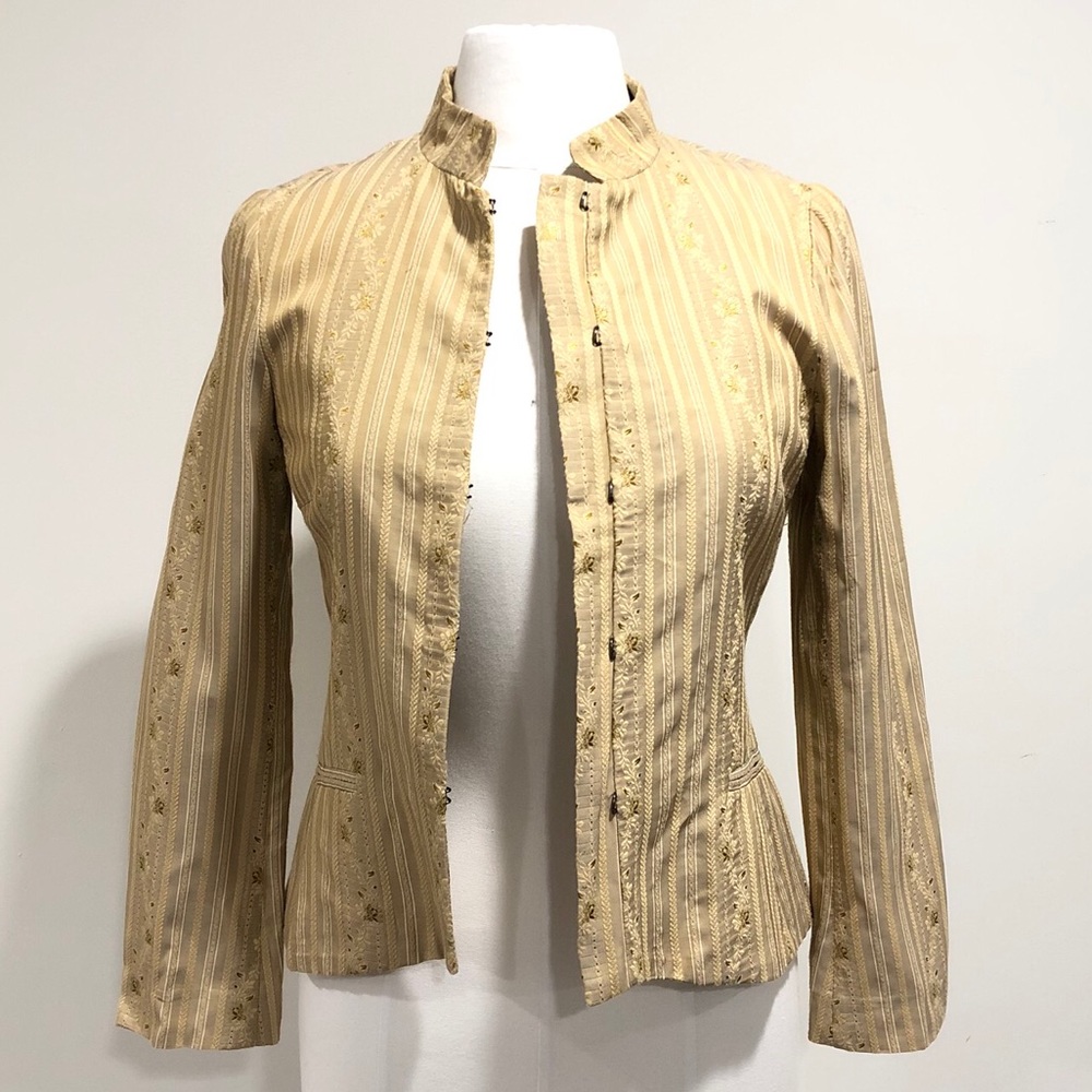 Zara Vintage Jacquard Jacket NWOT